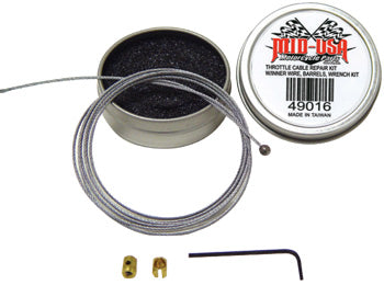 Throttle Cable Repair Kit Models W / Inner Wire Throttle Cable Locking Barrel Style End
