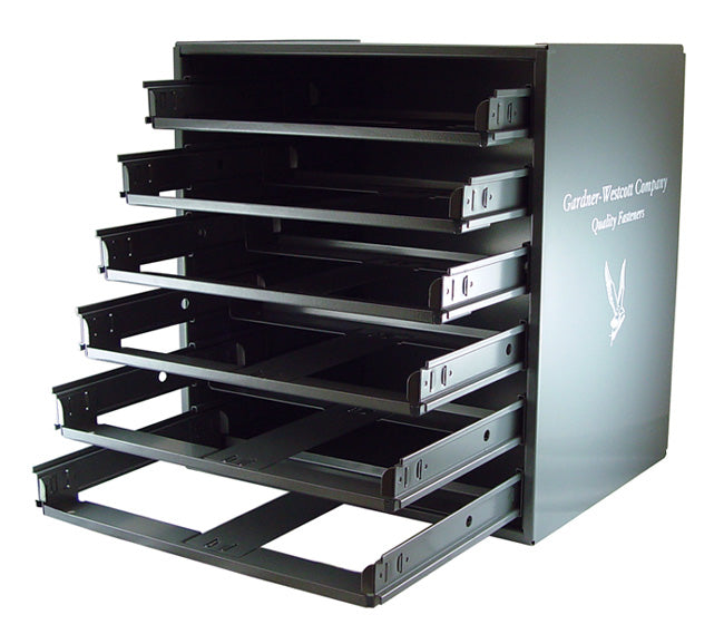 Tray Rack Large Scoop Metal 6 Drawer Rack Use To Hold Hardware #06587 / #06596 Black Mfg..303