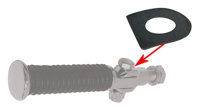 Footrest Spring Washer D Shape U / W All Footrest W / 7 / 16" Wide Male Mount Replaces HD 50912-72A
