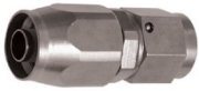 Oil Line End Custom Nickel Fits 3 / 8" Id Hose To 9 / 16-18 Male...Goodridge 136-0106E
