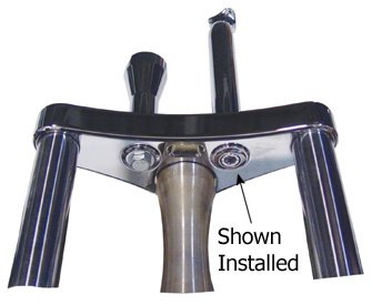 Flush Mt Handlebar Bshg Kit Chrome Plated Big Twin 73 / 84 Fxr 82 / 94 Softail 86 / 17 Dyna 91 / 17 & Sportster 73 / 03 1 / 2-20