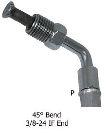 Brake Hose Assembly Rear Clear Coat FX Fxe Fxs 73 / 77 Tee / Caliper Replaces HD 42328-73A HD9206A-A
