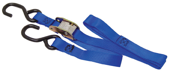 Tie Down Strap Blue 1" Wide 5'6" Long For Big Bikes...Blue 4 500 Lb Test MFG# 40888-34