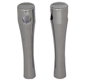 Smooth Top Handlebar Risers Chrome Plated Custom Use 8" Rise 1 / 2-13 Thd Sculpted Forged Aluminum