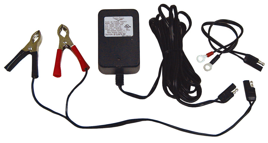 Battery Charger Automatic 2 Stage 12 Volt 3 / 4 Amp Permanent & Quick Disconnect