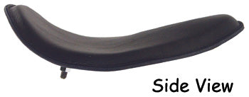 High Back Solo Seat Buckskin 12" Long X 9-1 / 2" Wide 1 / 2" Pad Leather Cover