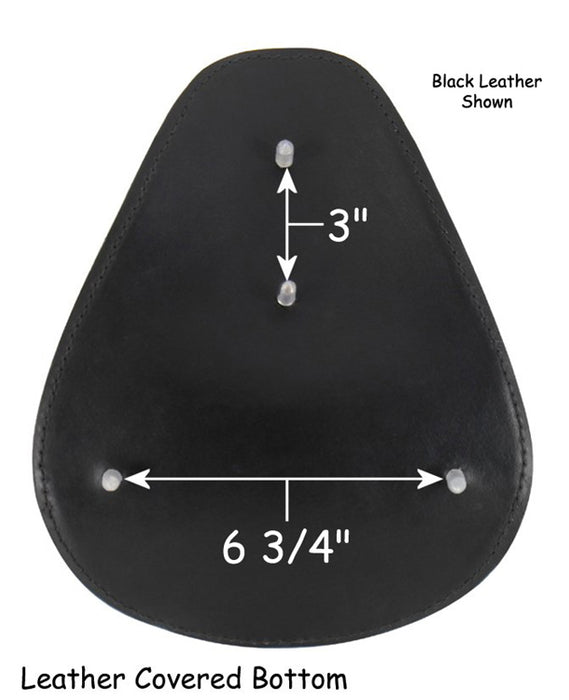 Thin Solo Seat Chocolate 12" Long X 9-1 / 2" Wide Leather Cover