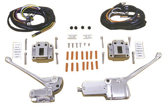 Handlebar Controls Black FL 72 / 81 FX XL 73 / 81 Black With Switches