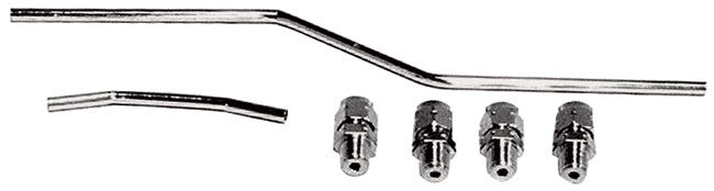 OE Rkr Box Oil Tube Set Chrome Plated W / Seals & Nuts Sh All Years Replaces HD 62783-66A & 62785-66A