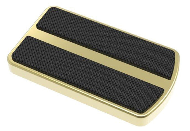 Brake Pedal Pad Brass Touring Models 80 / Later* Solid Brass