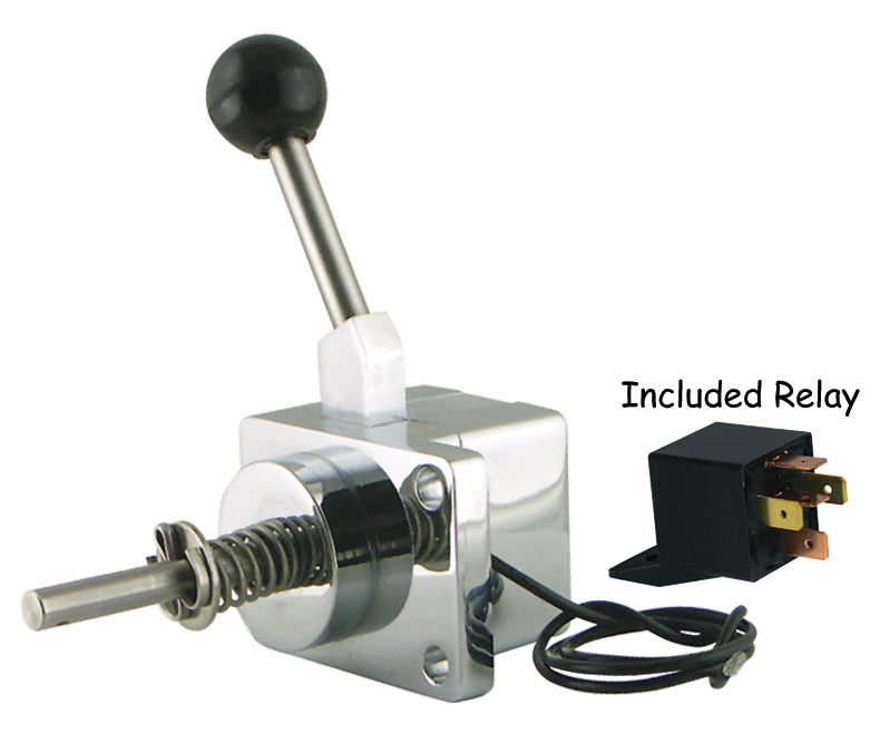 Lever Action Starter Solenoid Big Twin 65 / 86 Softail 84 / 88 Chrome W / Relay Radius