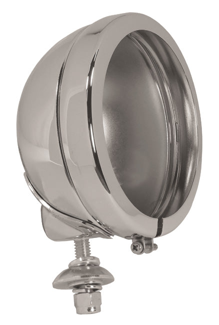 Spotlight And Passing Light Shell Only 4-1 / 2" Bottom Mount W / Hardware Chrome