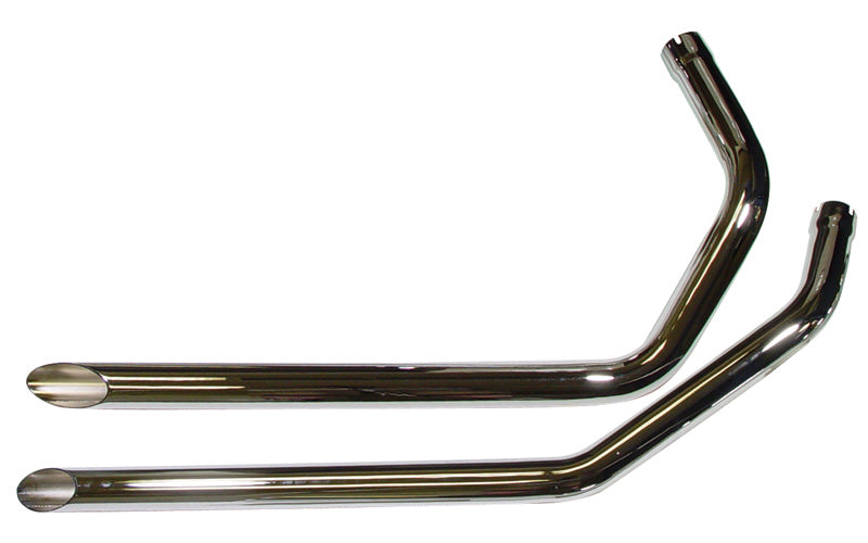 Exhaust Drag Pipes Slash Cut Sportster 1957 / 1985(Except 1979) 1-3 / 4" Od 40" Long