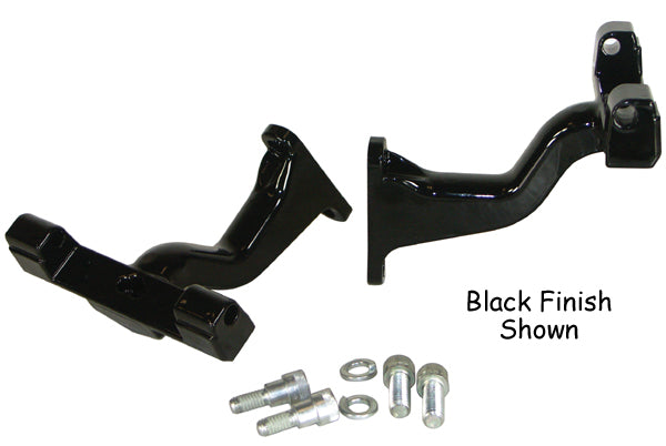 Passenger Footboard Mounts Black Touring Models 1993 / Later* Reduced Reach Style