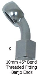 Brake Hose Assembly Rear Clear Coat Dyna Models 1991 / 1999 Replaces HD 40956-90 HD9219-A