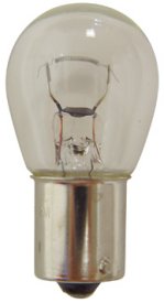 Turn Signal / Marker Light Bulb 12V Single Contact Clear Replaces HD 68572-64B #1156