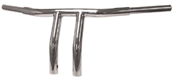 Handlebar Hefty Drag Bar Chrome Plated 1.25 Od 8"Rise 8"Pullback 29"Wide Drilled For Wiring