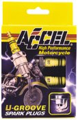 Spark Plugs Accel #2410A Sh Late 1977 / 81 .Bt Evo 1984 / L Hot Replaces HD 32311-83..HD #5R6A
