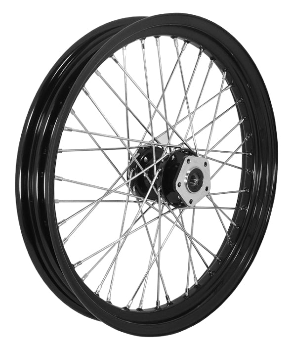 V-Factor 40 Spoke Wheel 23 X 3.25 Touring Models 00 / 07 Dual Disc Black Hub & Black Rim