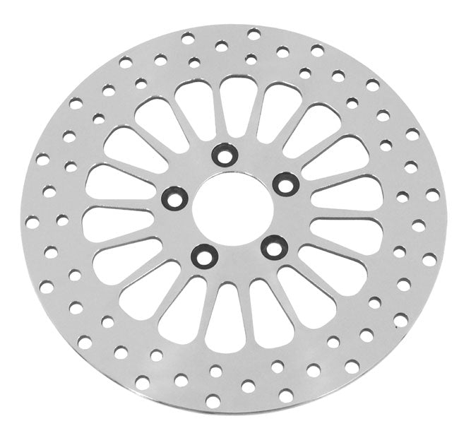 Super Spoke Brake Disc Big Twin & Sportster 84 / Later Front 11.5"Od Polished 44136-92 & 44156-00
