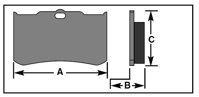 Brake Pads Sbs 678H.Hf Ceramic Pm Front 125X4R Excel Fr / Rear 4 Piston Hhi Fr / Rear 4 Piston