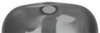 Chopper Gas Tank 24" Tunnel Uw / Cus Frm Inc Chrome Plated Flush Mt Cap Flush Bung W / Cus Mounting 1 Piece