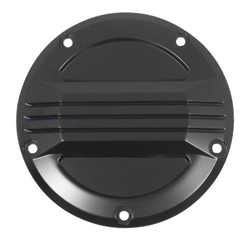V-FACTOR BLACK THREE LINE DERBY COVERS FOR HARLEY DAVIDSON 1999/LATER