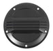 V-FACTOR BLACK THREE LINE DERBY COVERS FOR HARLEY DAVIDSON 1999/LATER