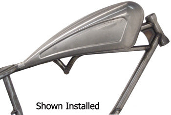 Chopper Gas Tank 24" Tunnel Uw Cus Frm Screw In Type Bung 1 Pc Indented Sides Inc Hrdw
