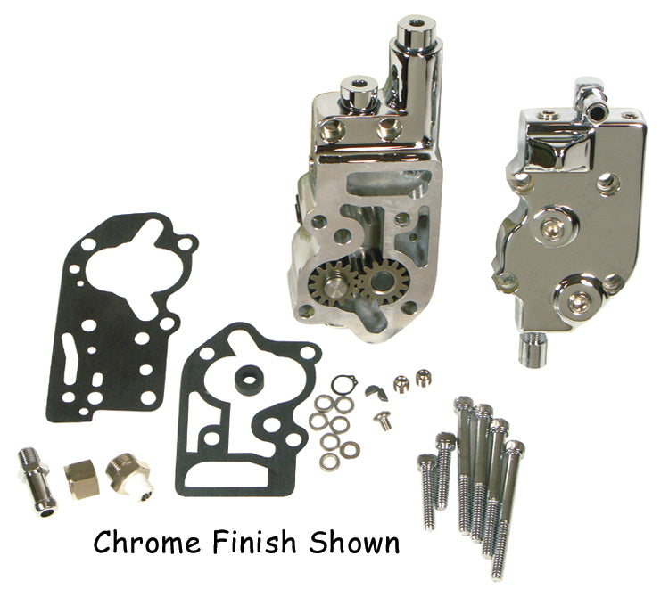 Oil Pump Oem Style Polished Fits Big Twin Evo 1992 / Later Replaces HD 26053-92