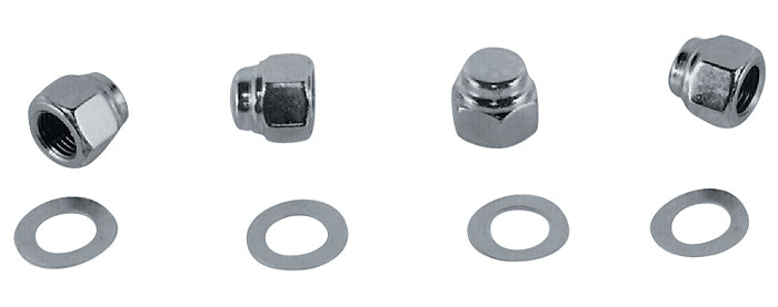Rocker Shaft End Nut Kit Cap Sh Ihd Sportster All Years Chromed Replaces HD 6001 6466W 7522 7875