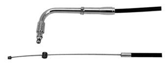 Throttle Cable Braided Clear Coat 41.8" FLHri 1996 / 1997 90 Deg. Elbow Replaces HD56379-96