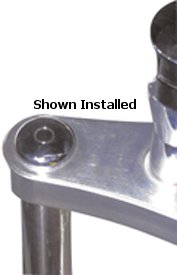 Fr Fork Part Upper Brkt Bolt Wg 77 / Later W / 41Mm Fork Chromed Smooth Domed Top