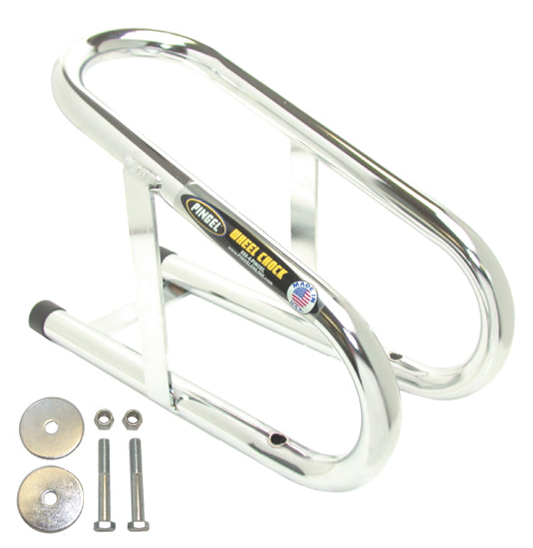 Wheel Chock Permanent Chrome Plated Fits Up To 3 1 / 2" Wide Tire Includes Mounting Hardware MFG# Wc35H
