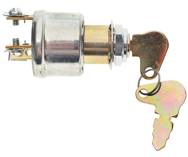 Universal Ignition Switch 3 Position 5 / 8" Diameter 7 / 16"Long 12V 10Amp Ignition / 12V 5Amp Starter