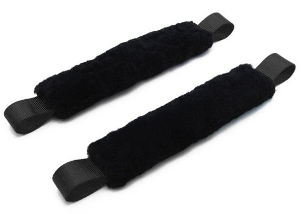 Sheepskin Covered Soft-Ties 18"Long X 1-1 / 2"Wide Black W / 9" Sheepskin Sleeve #41192