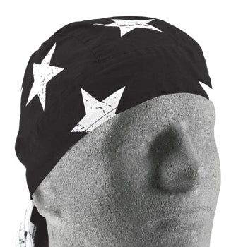 Flydanna Black / White Vintage American Flag 100% Cotton Zanheadgear Z903