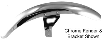 Front Fender W / Chrome Bracket Fxdwg 06 / Later W / 49Mm Legs Rpls. HD# 60141-06