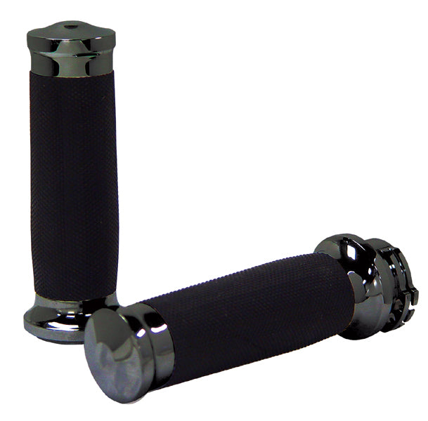 Throttle Control W / Grips Black Any Model W / Exterior Cable / S Tornado Style Rubber Grip