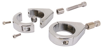 Turn Signal Relocation Kit Chrome Plated Fits 39Mm Fork Tubes Clamp W / Hardware Chrome Plated