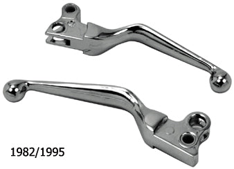 Hand Levers Cl&Brake Wide Blade Power Grip All Models 1982 / 95 Chrome Replaces HD 45049-92
