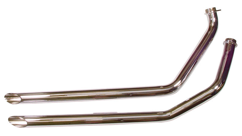 Slash Cut Drag Pipes 2" FX 4 Spd 71 / 84 & Fxwg 81 / 82 40" Long Channel Mounting