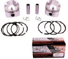 Pistons Wiseco 9.5:1 +.040"Os Sh 1340Cc W / Pin Locks & Rings 3.497 Std Bore Hi Compression