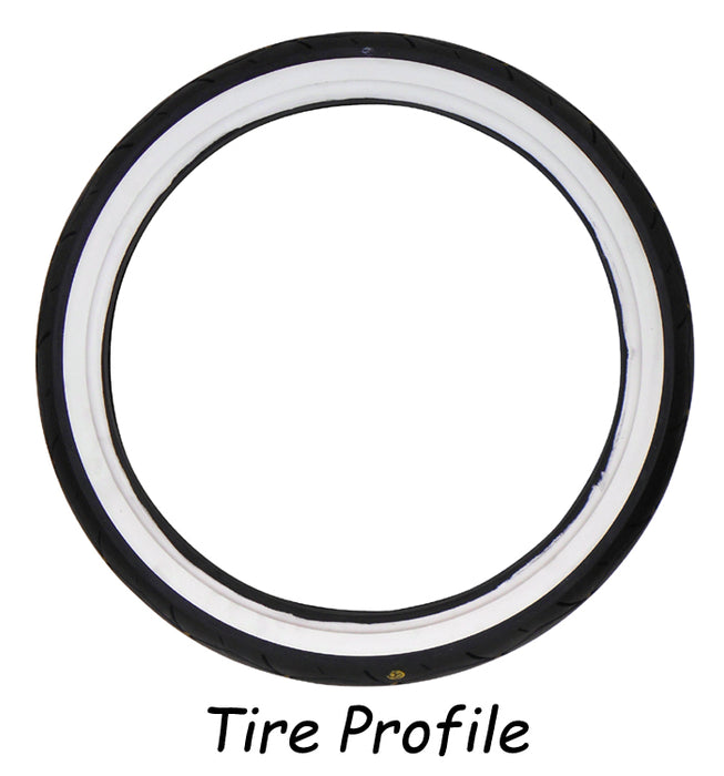 Tire Front 120 / 50-26 Vrm-302 White Wall Vee Rubber W30214