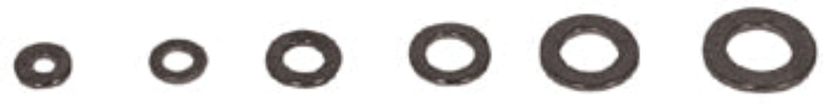 Hardware Flat Washer Small Od 5 / 16" An .580"Od X .065Tk Chrome Steel #06596 Refill