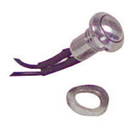 Momentary Pushbutton Sw Kit Stainless Steel Fits Handlebar Or Flat Surface Dual Wire Radius Washer & Nut