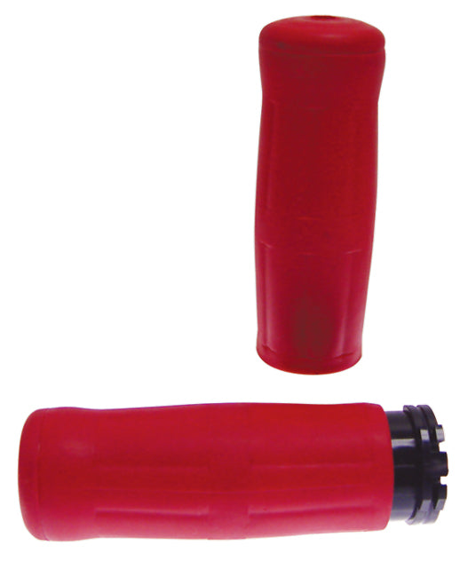 Throttle Control W / Old School Grips Any Model W / Exterior Cables Red Molded Rubber 1.5" O.D.