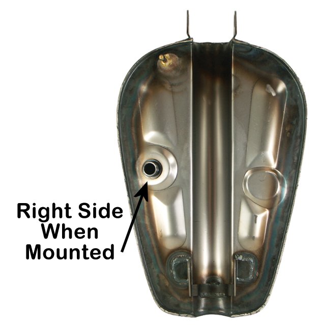 Gas Tank Sportster Exlg Sportster 54 / 78 3.1 Gal.....Seal And Pressure Check Before Painting