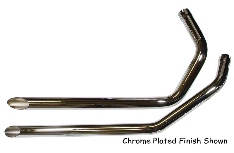 Slash Cut Drag Pipes Black Sportster 1957 / 1985 (Except 1979) 1-3 / 4" Diameter Channel Mounting