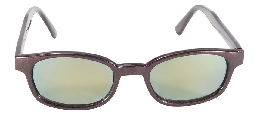 KD Sunglass Flash Metallic Wine Frame / Gold Mirror Lens Pcsun#20117